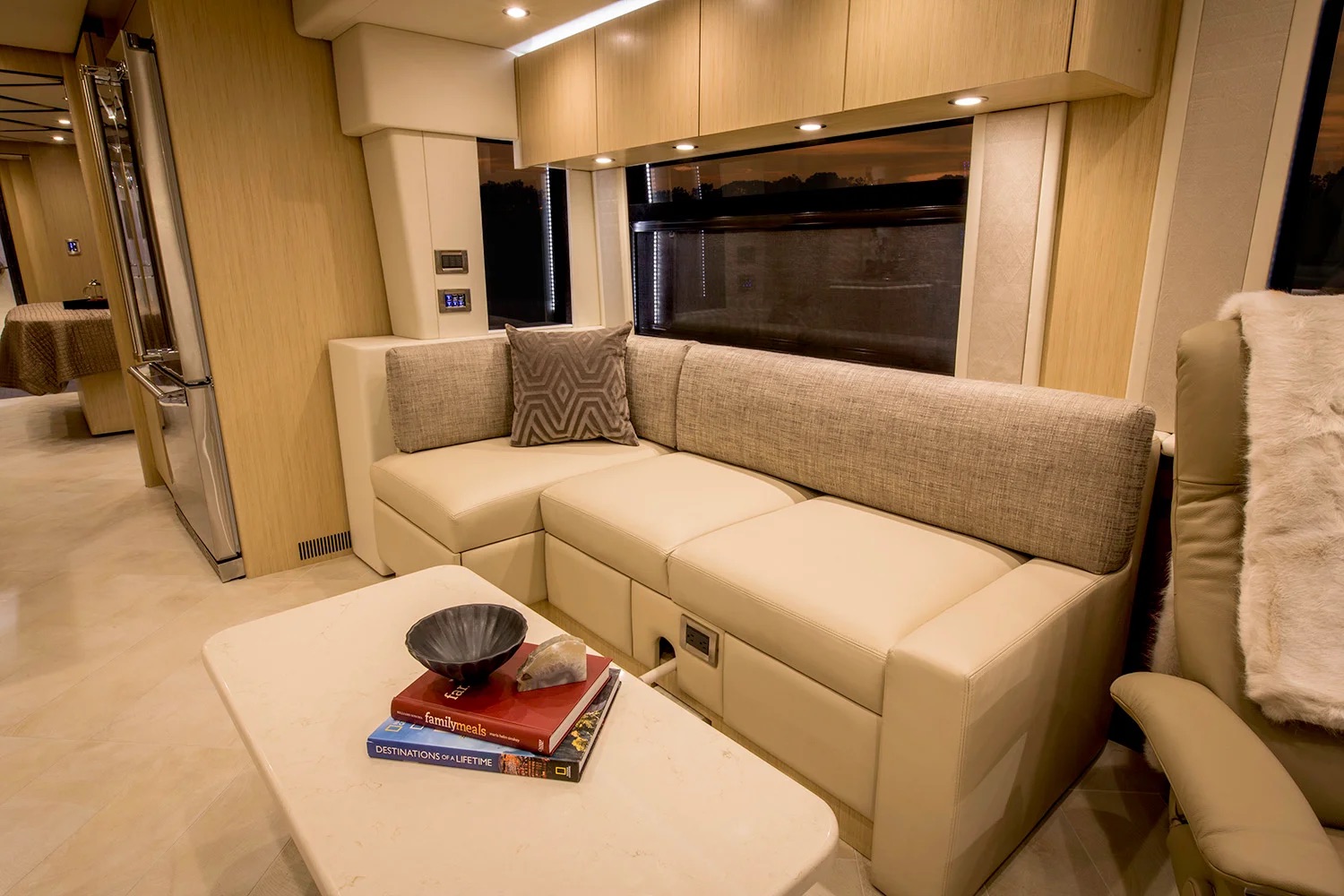 Sofa with side seating