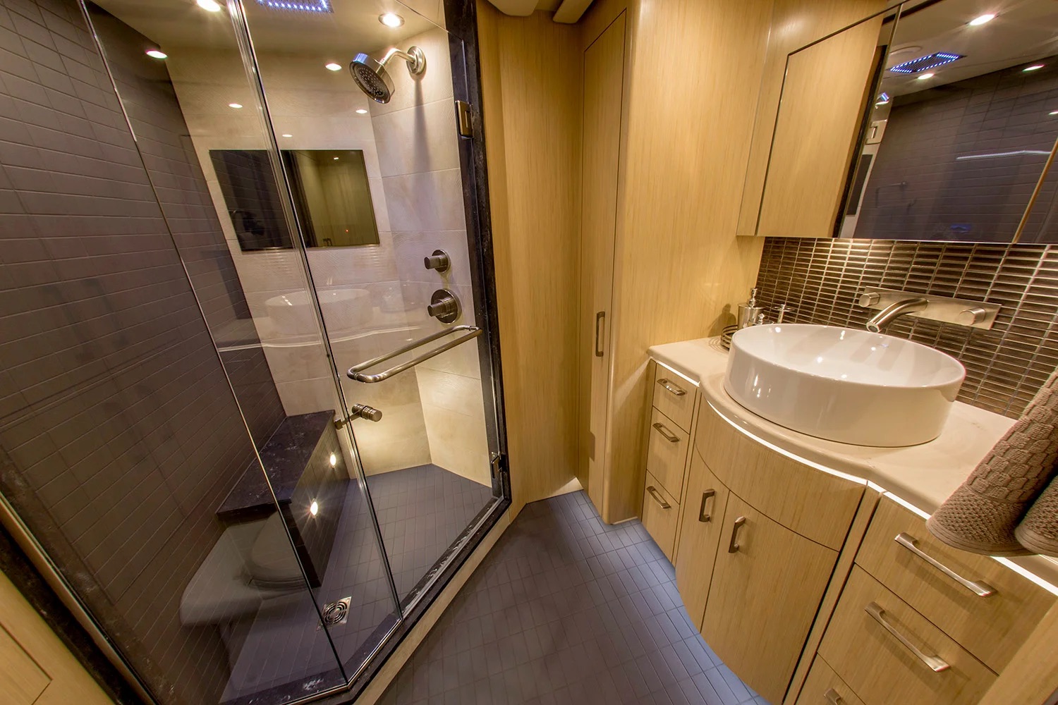 Bathroom with walk-in shower